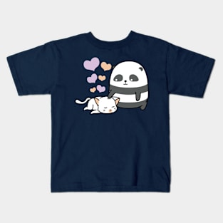 Cute Panda Lullabies Kitty Kids T-Shirt